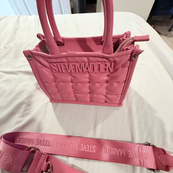 Steve Madden Pink Quilted Mini Bag - Picture 2 of 5